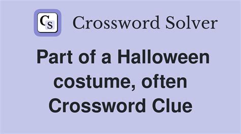 top part of a costume crossword clue